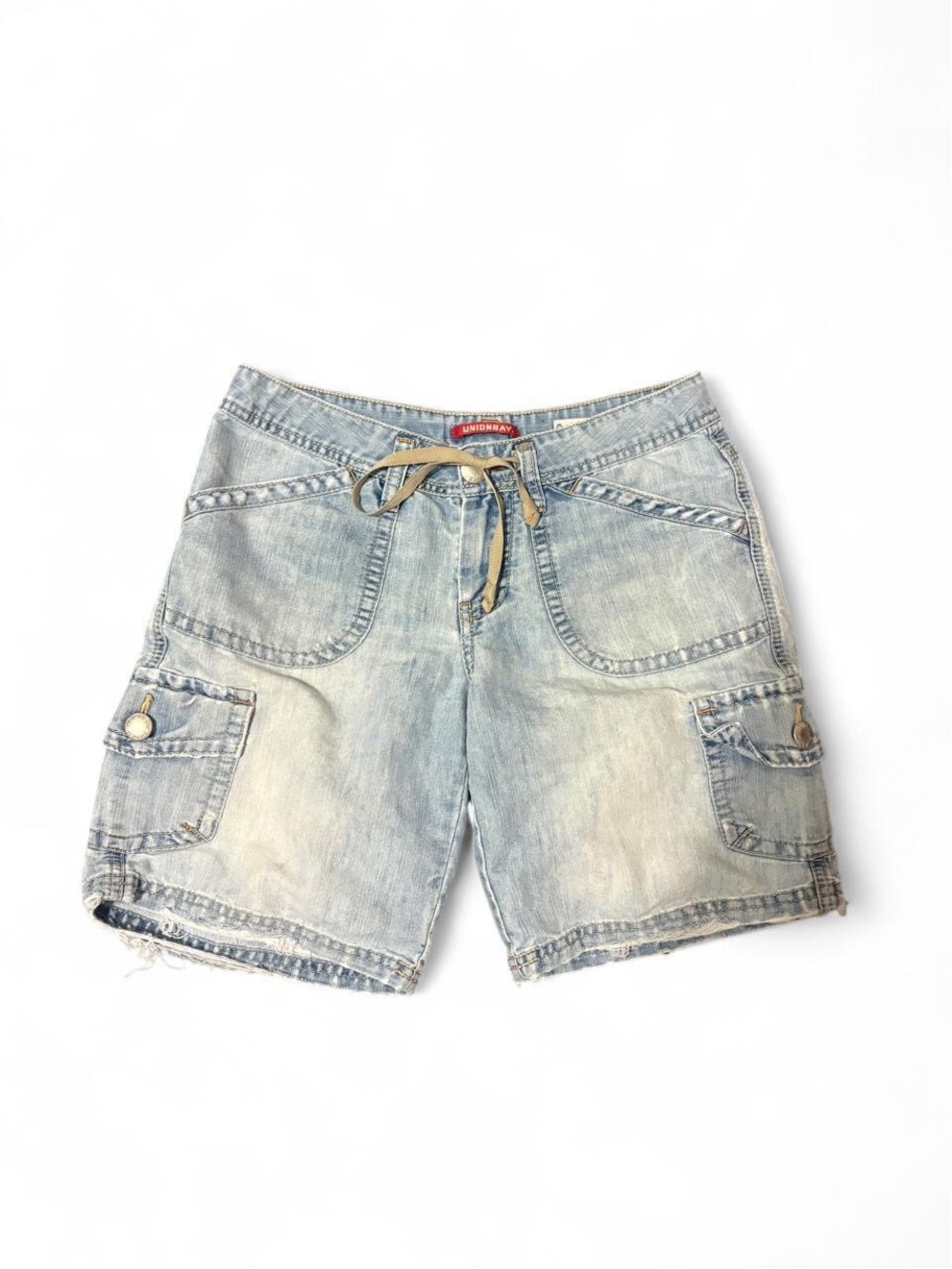 Union Bay Lightwash Cargo Denim Shorts, Size 3